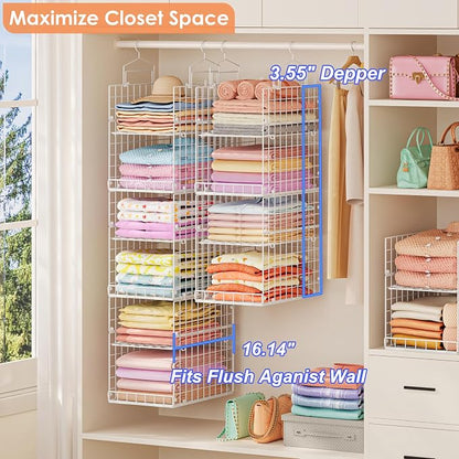8-Tier Extended Depth Hanging Closet Organizers and Storage - Image 8