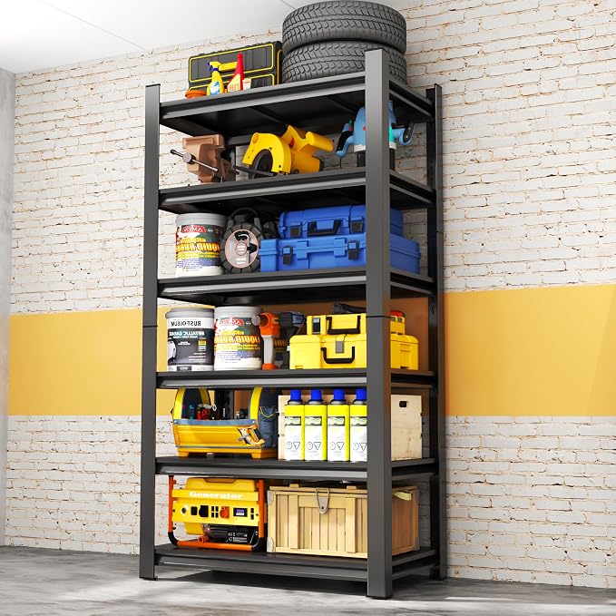 Storage Shelves, Garage Metal Shelving Unit 35"W x 18"D x 82"H, 6-Tier - Image 3