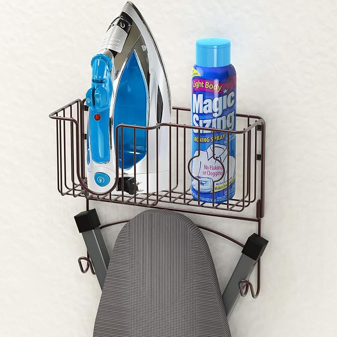 Simple Houseware Over-The-Door/Wall-Mount Ironing Board Holder - Image 4