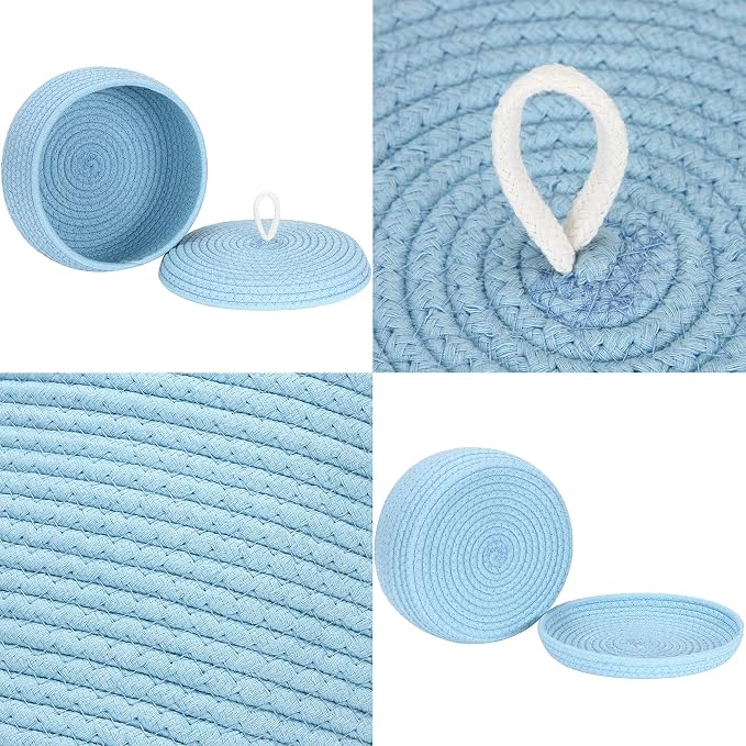 Sea Team Round Cotton Rope Storage Basket - Image 5