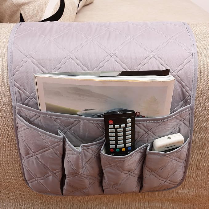 IPENNY Couch Sofa Armrest Organiser Chair TV Remote Holder Bed Storage Pocket - Image 2