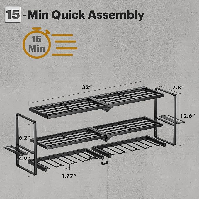 Spampur Power Tool Organizer Wall Mount, 15 Min Assembly, Maximum 150lb load - Image 9