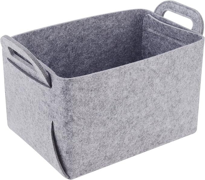 Storage Basket Felt Storage Bin Collapsible& Convenient Box Organizer by Unknown