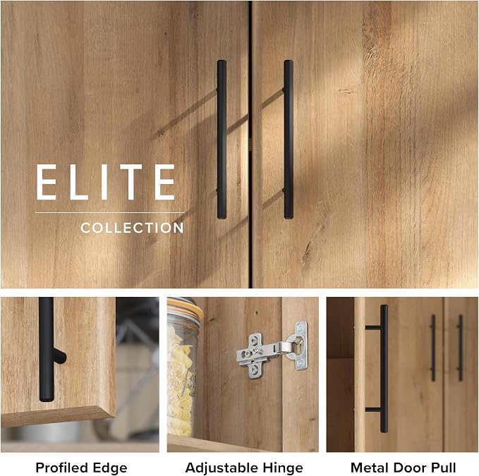 Prepac Elite Tall Garage Storage Cabinet & Pantry Storage Cupboard, 2-Door - Image 5