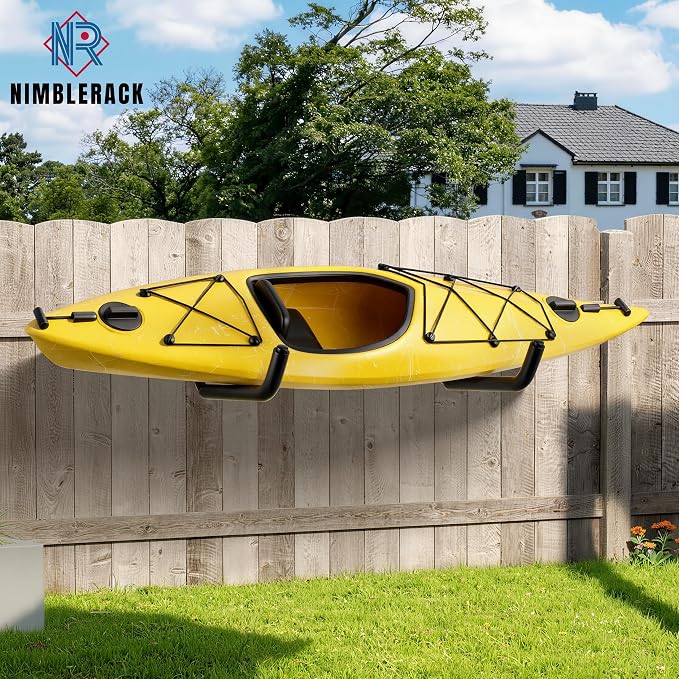 4 Pack Kayak Wall Mount Rack, Heavy Duty 120 LBS Garage Storage Hooks, 15 Inch - Image 9