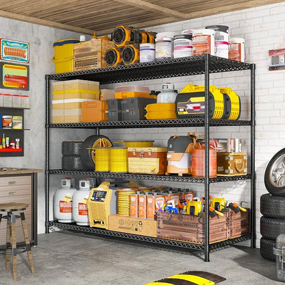 2500 LBS Storage Shelves 68.1"W Wire Shelving Unit, Garage Shelving Heavy Duty - Image 7
