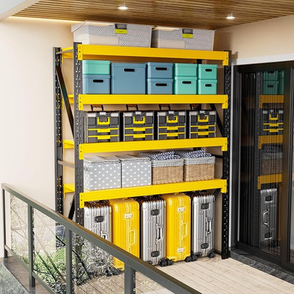 32" W Garage Shelving, 4-Tier Heavy Duty Storage Shelves Unit - Image 8