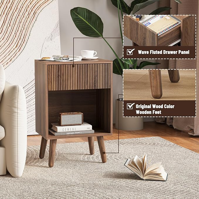 Nightstand, Modern Bedside Table - Image 4