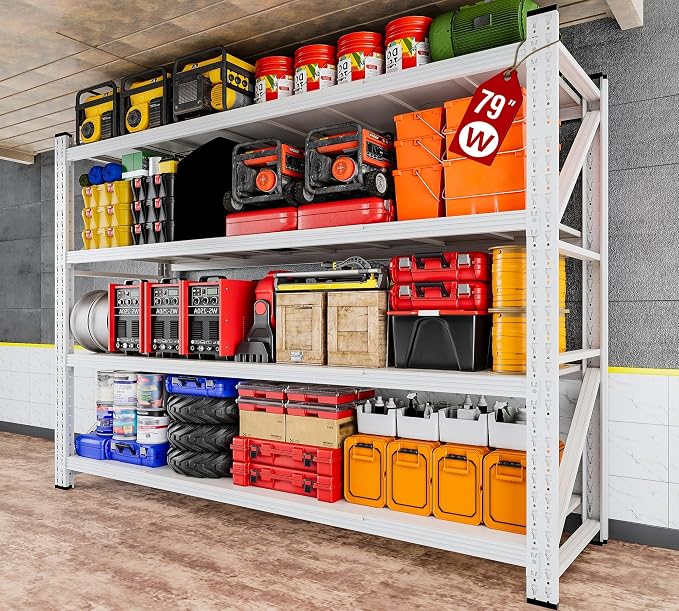 6000LBS Heavy Duty Garage Shelving Units, Large Storage Rack, Steel Shelf by SISESOL