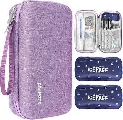 Insulin Cooler Travel Case, EVA Insulation Travel Medicine Kit by SUZAMED