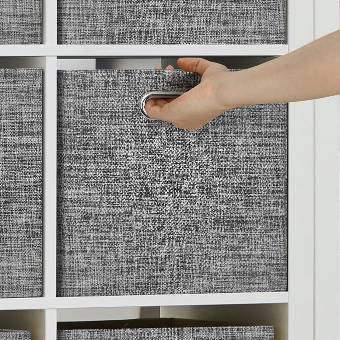 Posprica 15.12"x12.13"x12.01" Storage Cube Bins, Linen Decorative Closet - Image 5