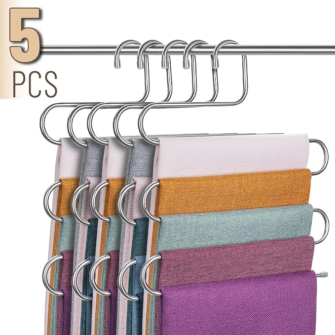 Mr. Pen- Pants Hangers Space Saving, 5 Pack, Pant Hangers Space Saving | Hangers - Image 2