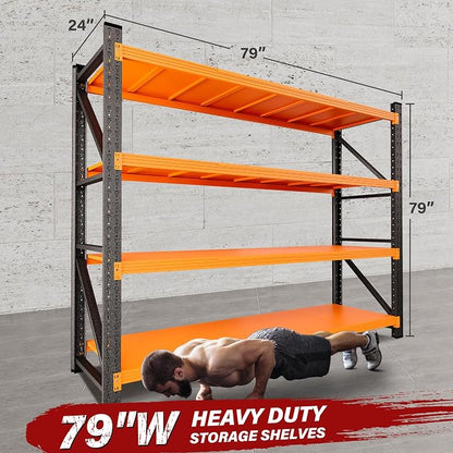 6000LBS Heavy Duty Garage Shelving Units, Large Storage Rack, Steel Shelf - Image 2