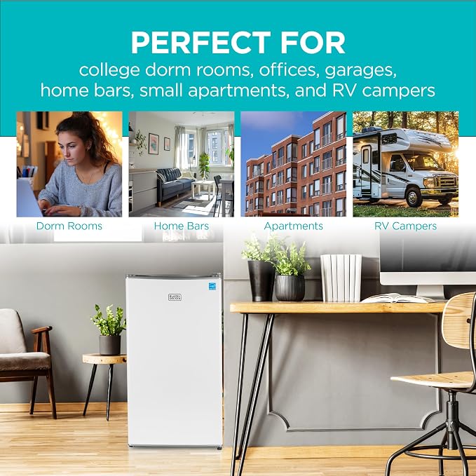 BLACK+DECKER 3.2 Cu. Ft. Compact Refrigerator, ENERGY STAR Certified Small - Image 7
