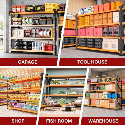 6000LBS Heavy Duty Garage Shelving Units, Large Storage Rack, Steel Shelf - Image 5