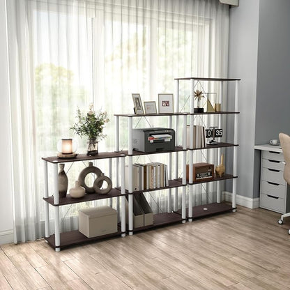 Homes: Inside + Out Apexa Modern 3-Tier Wide Shelving Units, Collectibles - Image 13