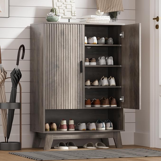 Shoe Cabinet Storage for Entryway by HUANLEGO