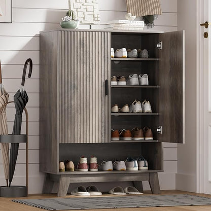 Shoe Cabinet Storage for Entryway by HUANLEGO