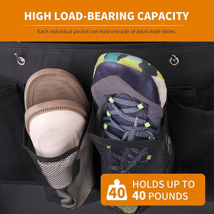 RV Shoe Pockets 6 Large Pockets Heavy Hanging Bedside Storage Organizer - Image 3