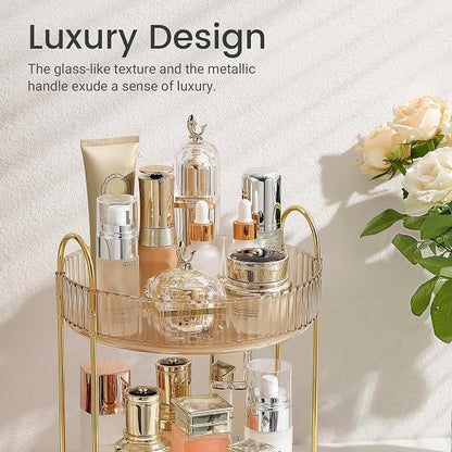 Rotating Makeup Organizer for Vanity 2 Tier - Image 5
