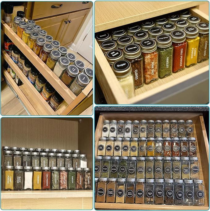 Antimbee 40-Pack 3.5 OZ Glass Spice Jars - Image 4