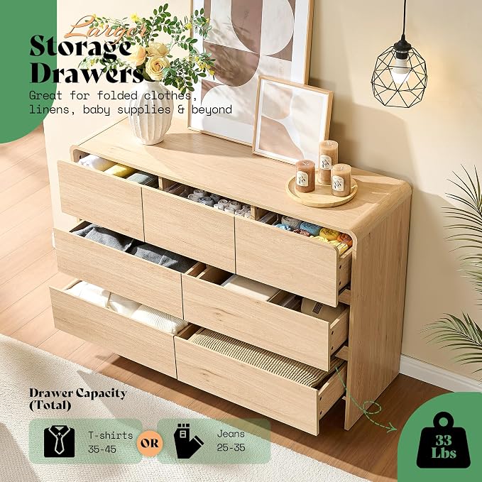 AMERLIFE Drawer Dresser for livingroom, Modern Chest of Storage Drawers - Image 4