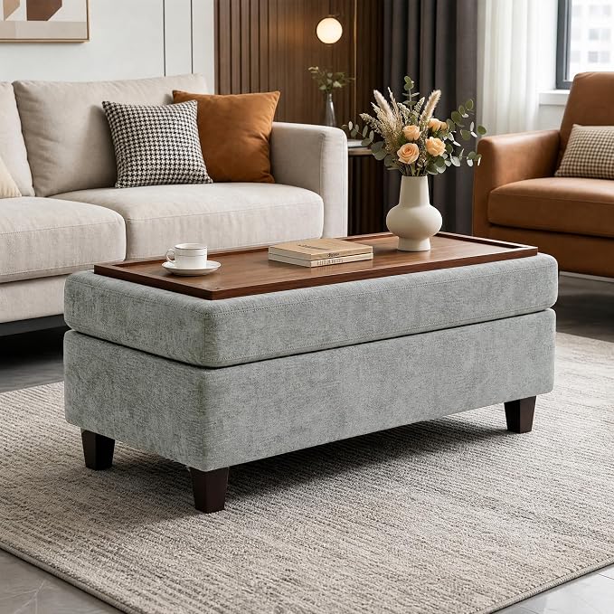 GENTEACO 45" Storage Ottoman Bench by GENTEACO