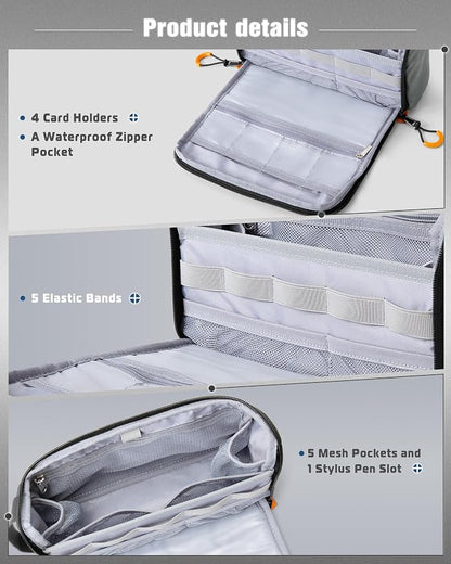 Smasrob Electronics Organizer Travel Case, Tech Bag Charger Pouch, Elastic Bands - Image 3