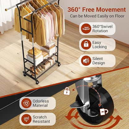 Clothes Rack with 3-Level Height Adjustment - Image 4