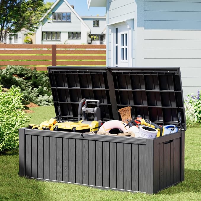 NUNU LAB 220 Gallon Outdoor Storage Box Waterproof, Outside Package Delivery - Image 8