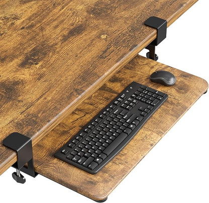 BONTEC KMT01 Under Desk Keyboard Tray, Pull-Out Keyboard & Mouse Platform by BONTEC
