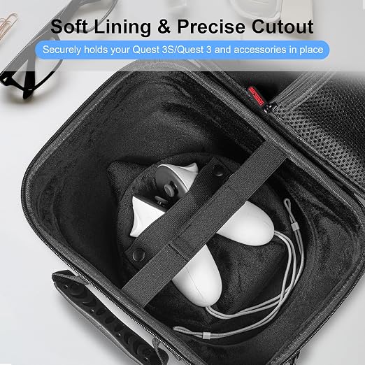 Large Hard Travel Case for Meta Quest 3/Quest 3S, Compatible - Image 5