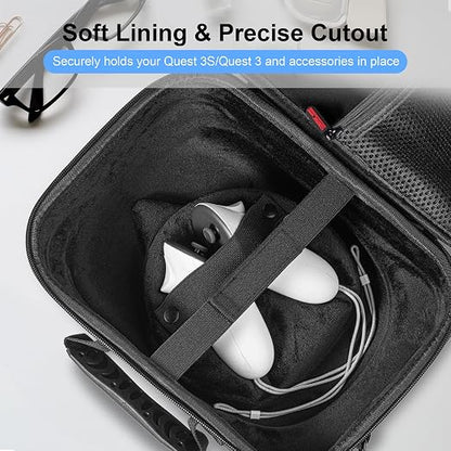 Large Hard Travel Case for Meta Quest 3/Quest 3S, Compatible - Image 5