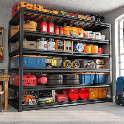 REIBII 3500LBS Garage Shelving, Adjustable Storage Shelves Heavy Duty, 6 Tier - Image 2