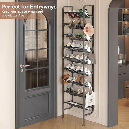 UMDONX 9 Layer Shoe Rack for 18 Pairs Shoes, Freestanding Shoe Organizer - Image 4
