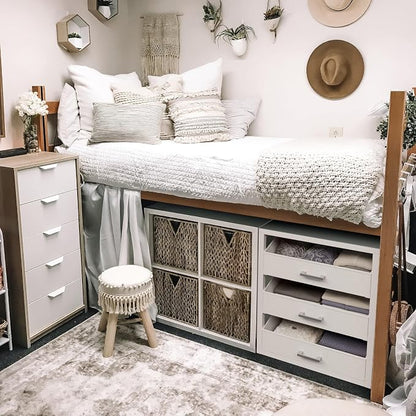 BOLUO Closet Drawers White 3 Drawer Dresser - Image 8
