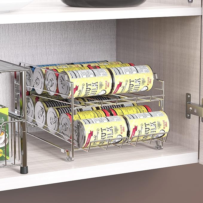 Simple Houseware Dual Row Front Loading Can Dispenser - Image 5