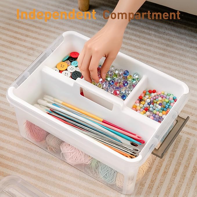Citylife 17 QT Plastic Storage Bins Clear Storage Box - Image 4