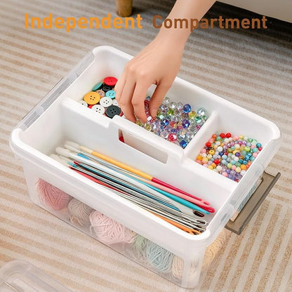 Citylife 17 QT Plastic Storage Bins Clear Storage Box - Image 4