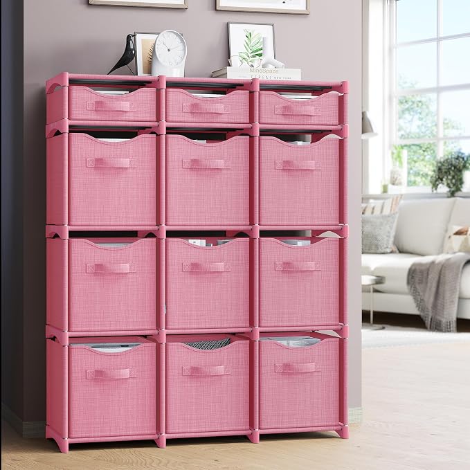 12 Cube Closet Organizers And Storage | Includes All Storage Cube Bins | Easy - Image 5