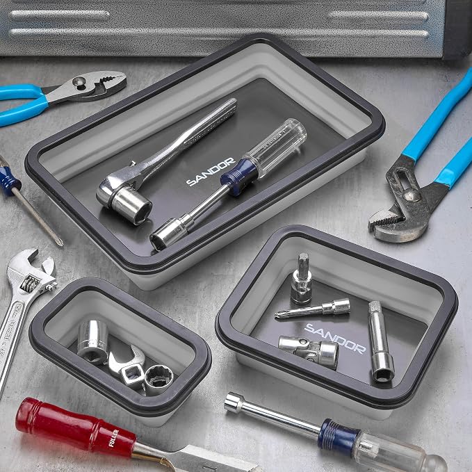 Collapsible Magnetic Parts Tray Set - Image 5