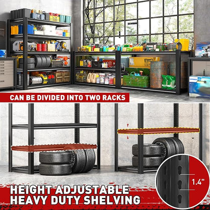 REIBII Garage Shelving 3000LBS, Heavy Duty Storage Shelves, Adjustable - Image 6