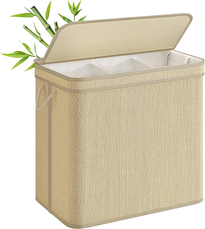 SONGMICS 3-Section Laundry Hamper by Unknown