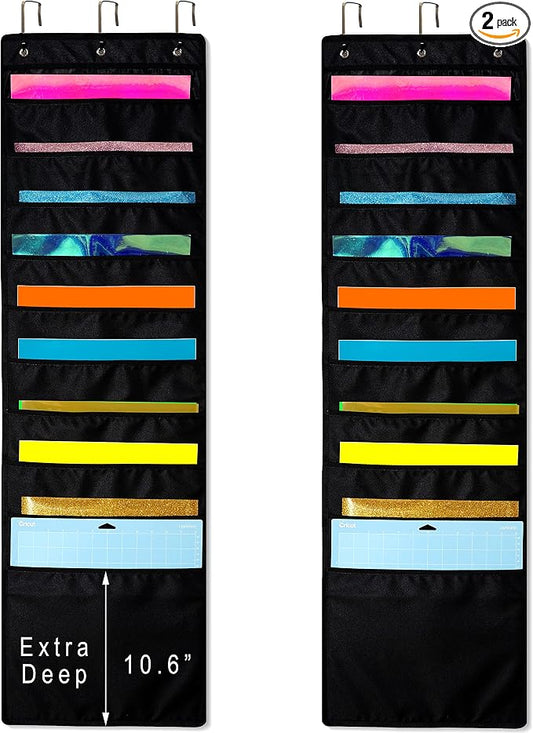Hanging Organizer, 12x12 Paper Storage, Craft Vinyl Storage by ZENXUS