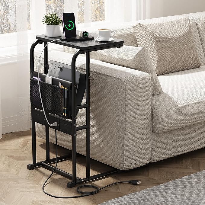 Olldide C-Shaped End Table by OLLDIDE