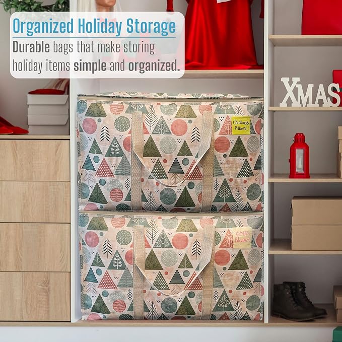 VENO 4 Pack Moving Bags and Large Christmas Storage Bins - Image 6