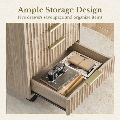 9 Drawer File Cabinet, Wooden Office Cabinet - Image 4