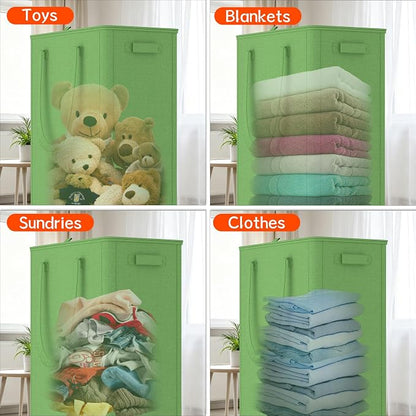 Slim Laundry Hamper with Wheels, 20 Gal Rolling Laundry Basket with lid and - Image 6