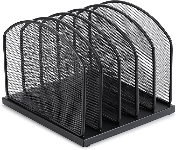 Huron 5-Slot Vertical File Binder Organizer Storage - Image 2