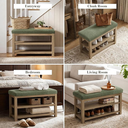 Zihanhome 2 Tier Shoe Rack Bench - Image 7